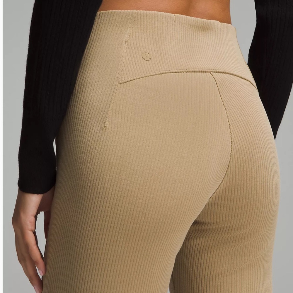 lululemon athletica Tan Ribbed Pants